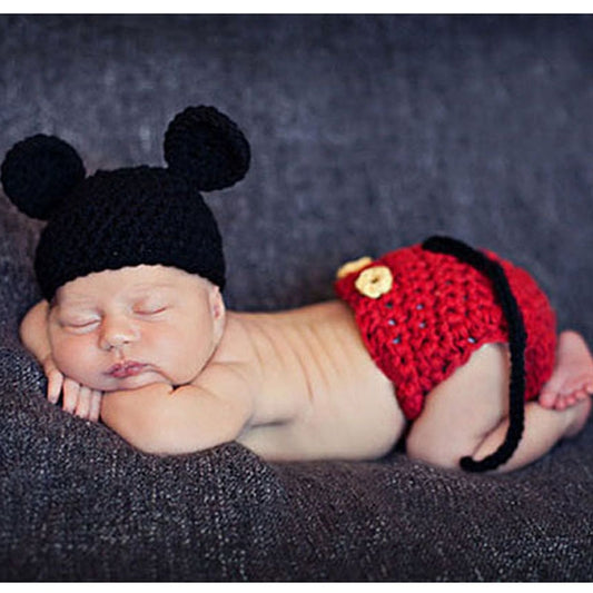 Accessoire de photographie/déguisement mickey pour bébé