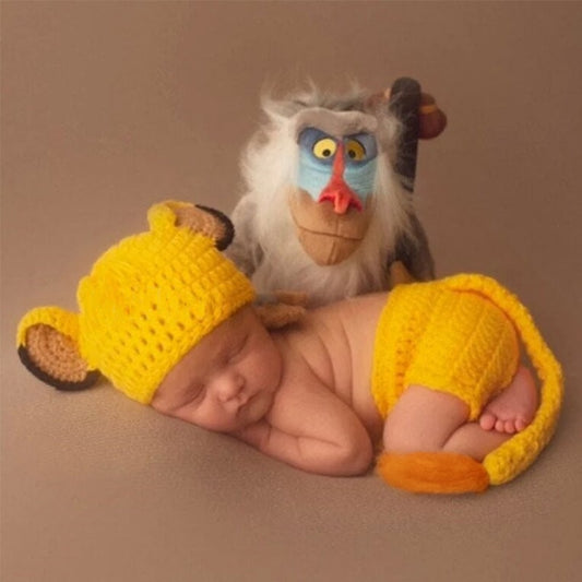 Accessoire de photographie/déguisement roi lion pour bébé