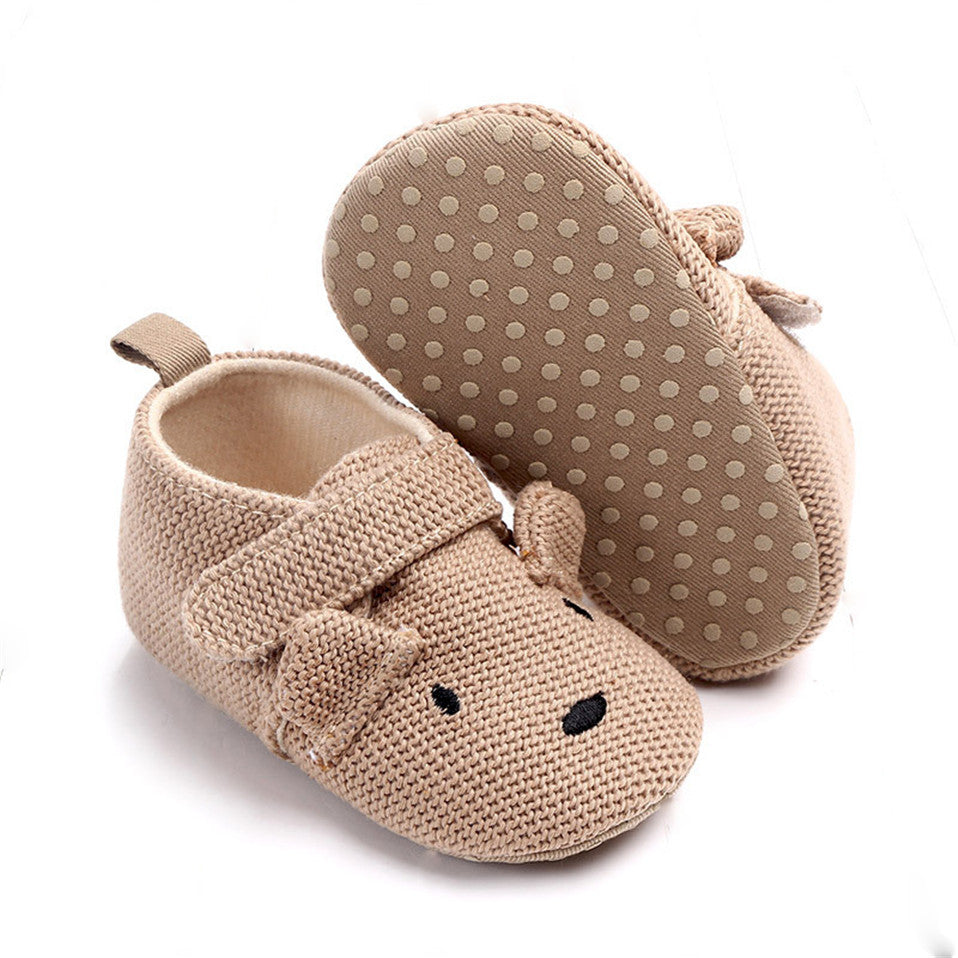 Chaussons beige bébé garçon