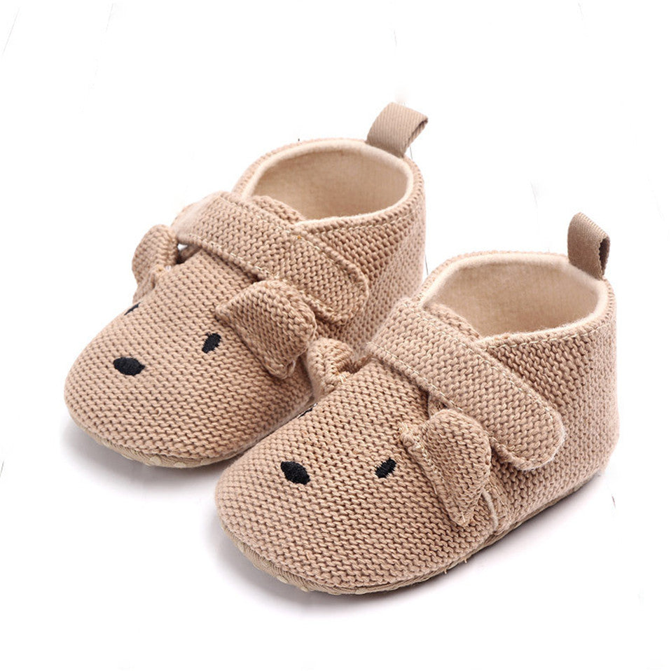 Chaussons beige bébé garçon