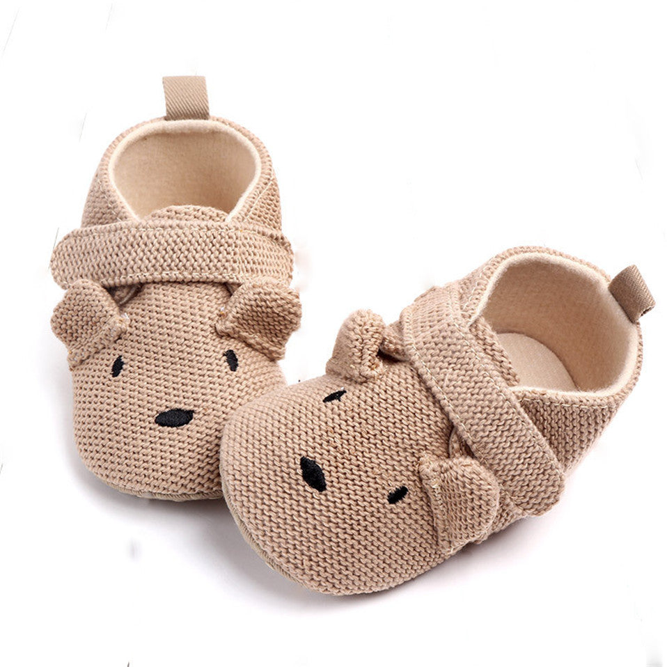 Chaussons beige bébé garçon