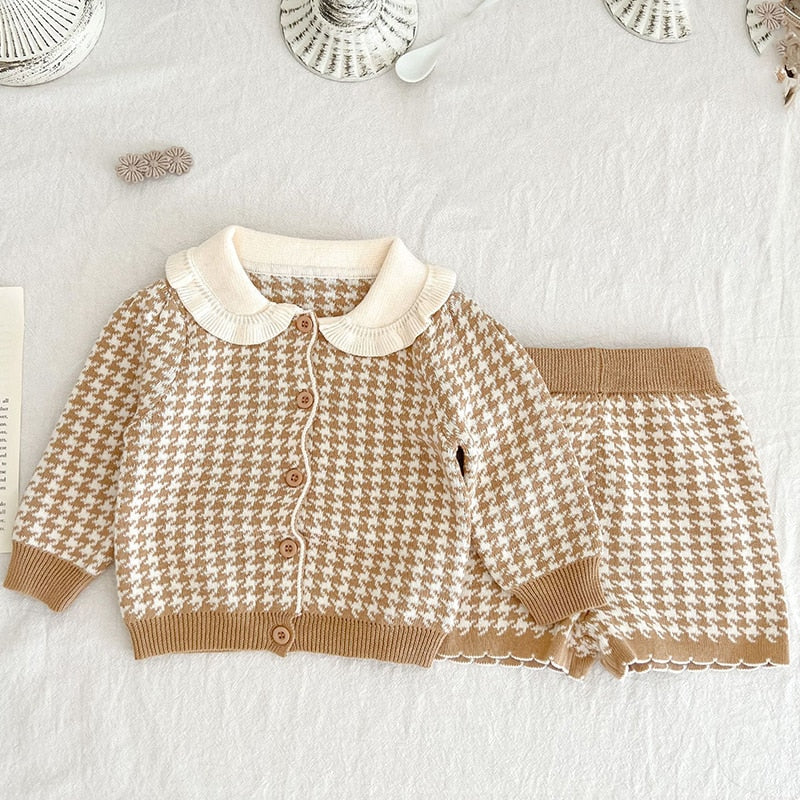 Ensemble beige deux pièces bébé fille