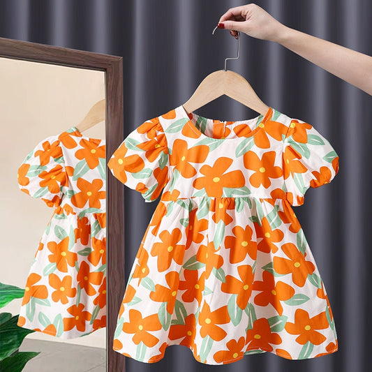 Robe à fleurs enfant fille