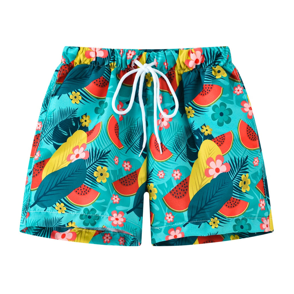 Short de bain tropical enfant garçon 