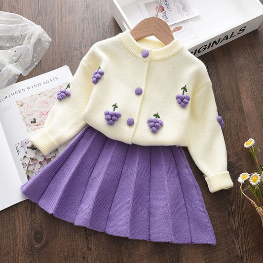 Ensemble chic mauve pour enfant fille