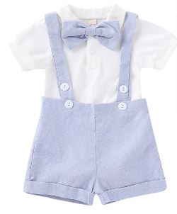 Ensemble salopette, t-shirt bébé garçon